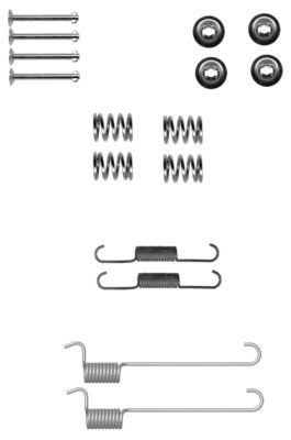 HELLA PAGID Lisakomplekt, seisupiduriklotsid 8DZ 355 201-881